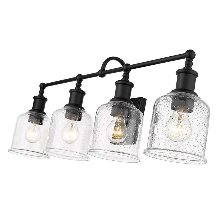 Image 6 Bryant by Z-Lite Matte Black 32 inch 4 Light Vanity more views