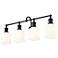 Bryant by Z-Lite Matte Black 4 Light Vanity