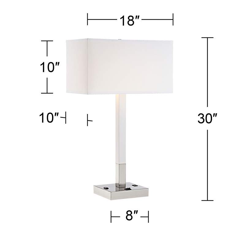 Bryce Metal Table Lamp with USB Port and Utility Plug more views