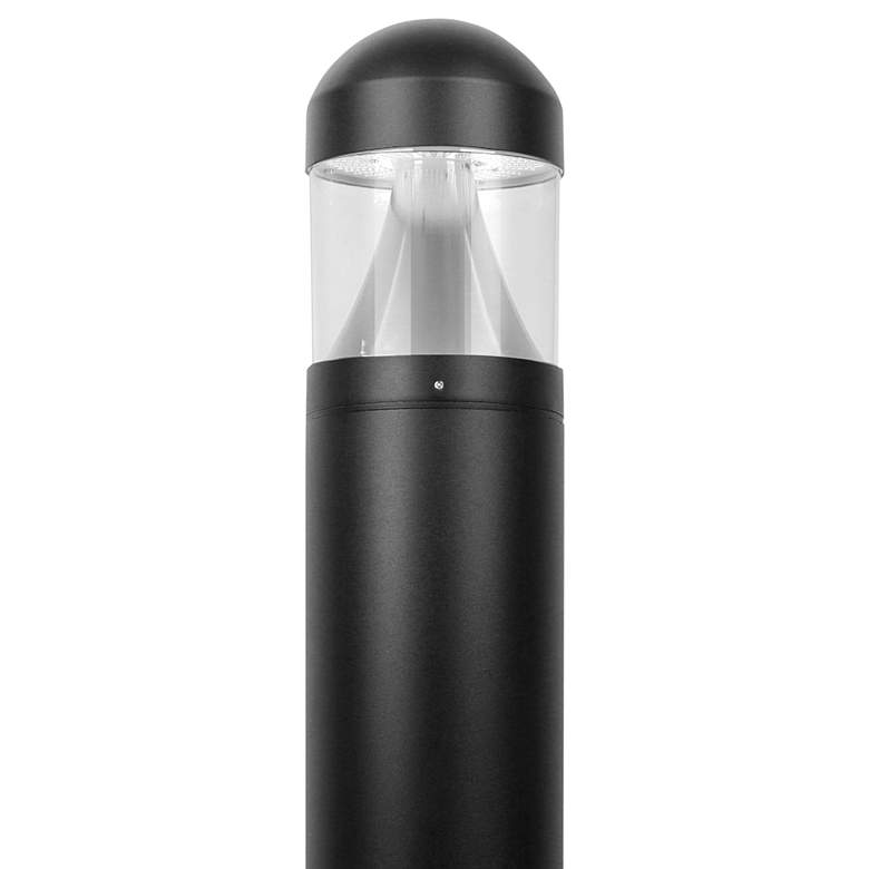 Image 2 Bryn 42" High Black Round Dome LED Bollard Light more views