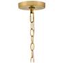 7_Brynn 14"W Lacquered Brass and Natural Rattan Pendant Light more views