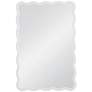 Bryony White 24" x 36" Wavy Rectangular Wall Mirror