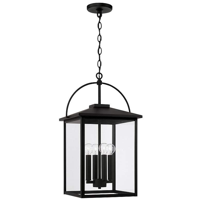 Image 2 Bryson 23 1/2" High Black 4-Light Outdoor Hanging Lantern