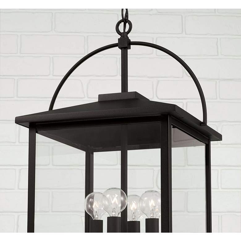 Image 4 Bryson 23 1/2" High Black 4-Light Outdoor Hanging Lantern more views