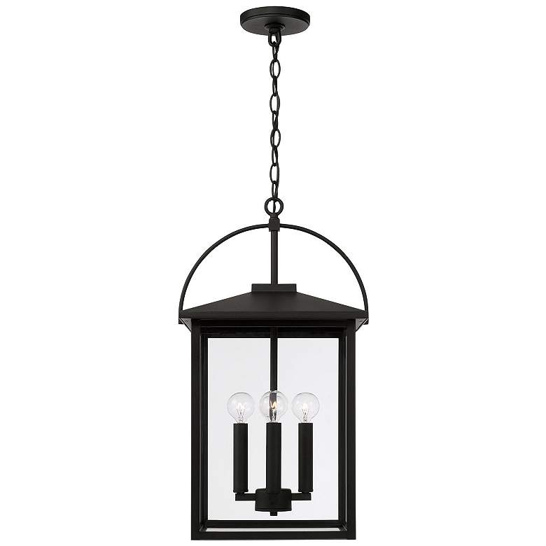 Image 5 Bryson 23 1/2" High Black 4-Light Outdoor Hanging Lantern more views