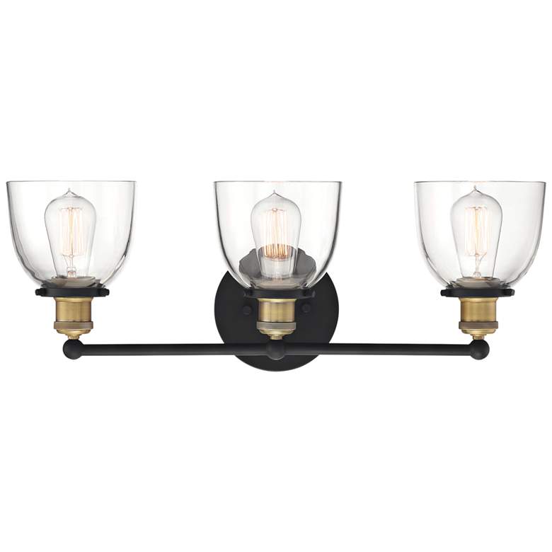 Image 2 Bryson 24" Wide Vintage Bronze 3-Light Vanity Bath Light