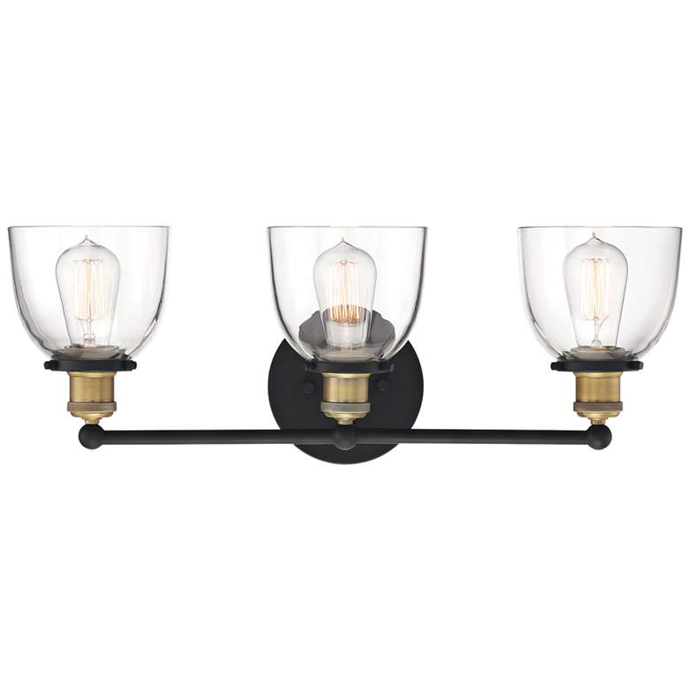 Image 2 Bryson 24 inch Wide Vintage Bronze 3-Light Vanity Bath Light