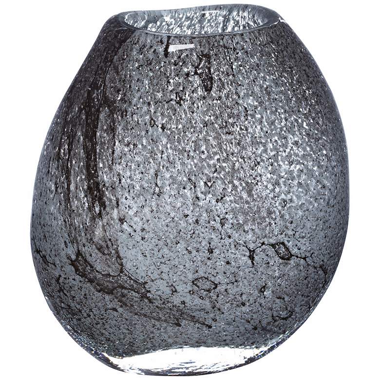 Image 1 Bubble Gray 8 inch Round Glass Vase