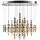 Bubbles Cash 40" Wide Smokey Brown Ceiling Light