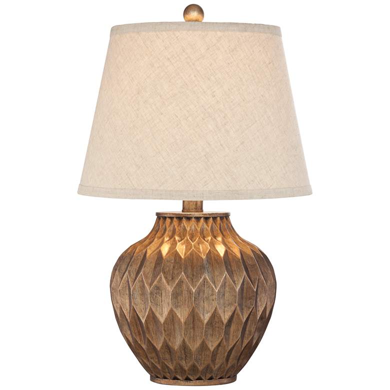 Image 2 Buckhead Bronze 22" High Accent Urn Table Lamp With USB Dimmer