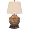 Buckhead Bronze Accent Table Lamp with Dimmer USB Workstation Base