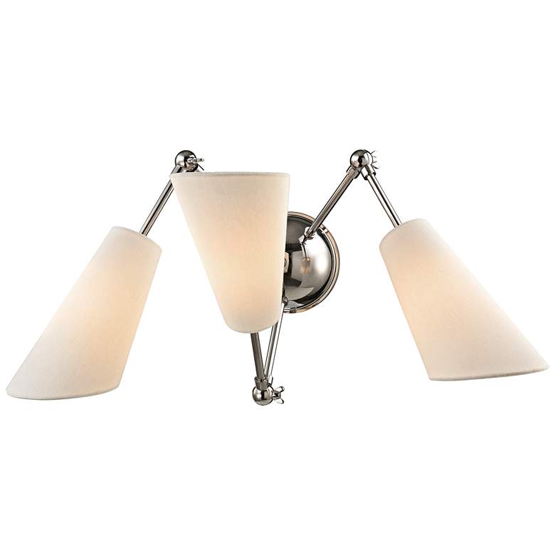 Buckingham 11 1/2&quot; High Polished Nickel Wall Sconce