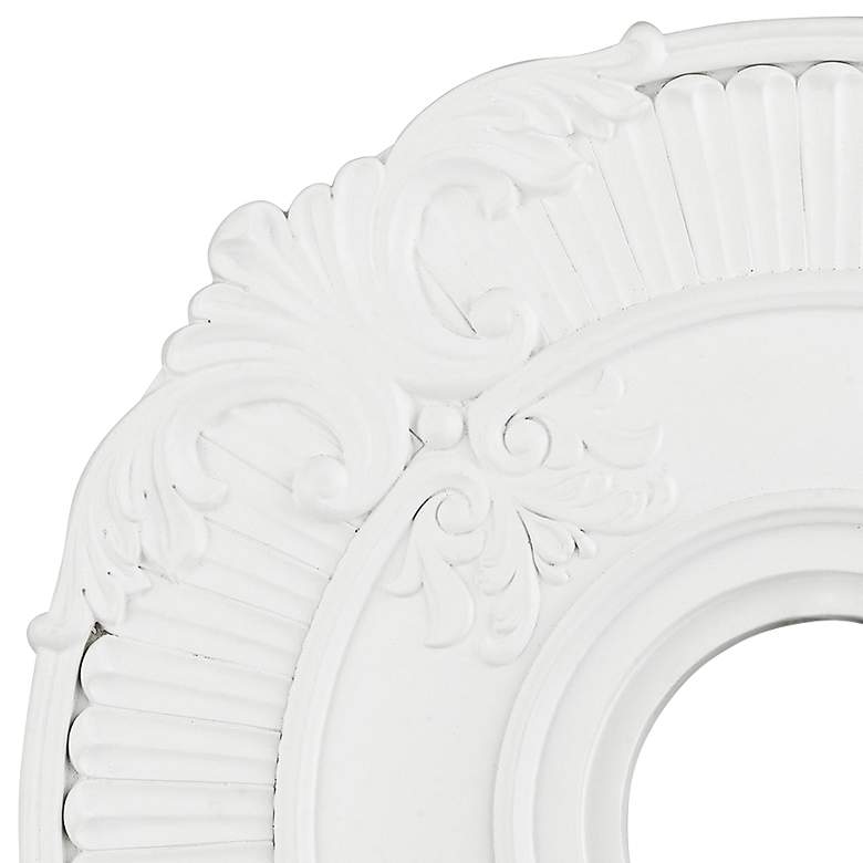 Image 3 Buckingham 18" White Polyurethane Ceiling Medallion more views