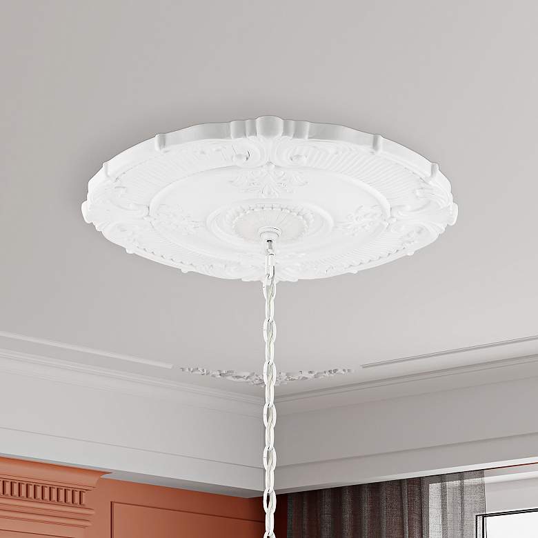 Image 1 Buckingham 22-in x 22-in White Polyurethane Ceiling Medallion
