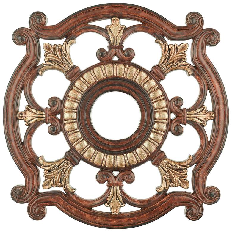 Image 1 Buckingham 23.5-in x 23.5-in Verona Bronze Polyurethane Ceiling Medallion