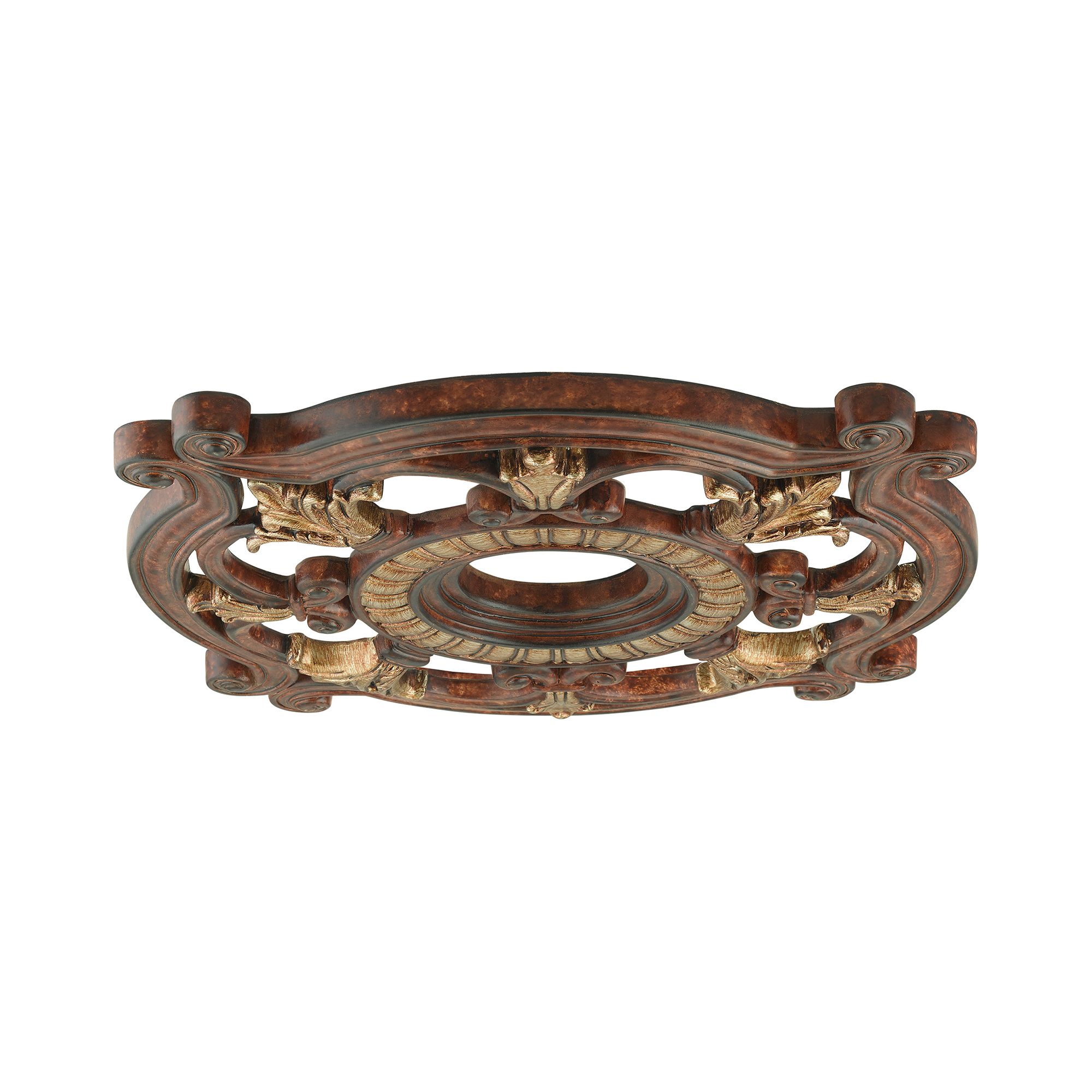 Image 3 Buckingham 23.5-in x 23.5-in Verona Bronze Polyurethane Ceiling Medallion more views