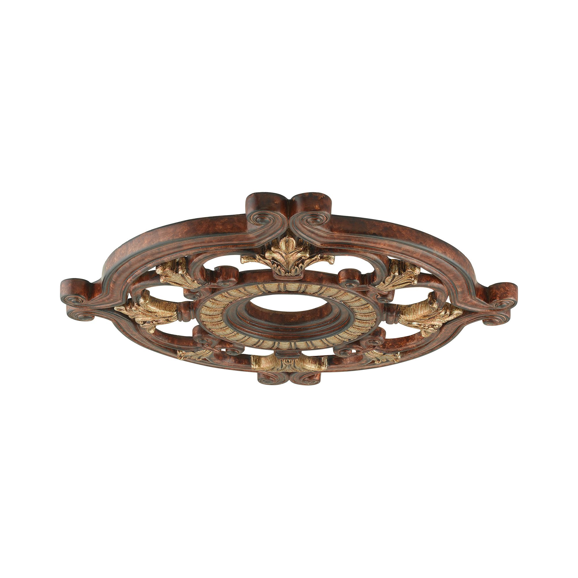 Image 6 Buckingham 23.5-in x 23.5-in Verona Bronze Polyurethane Ceiling Medallion more views