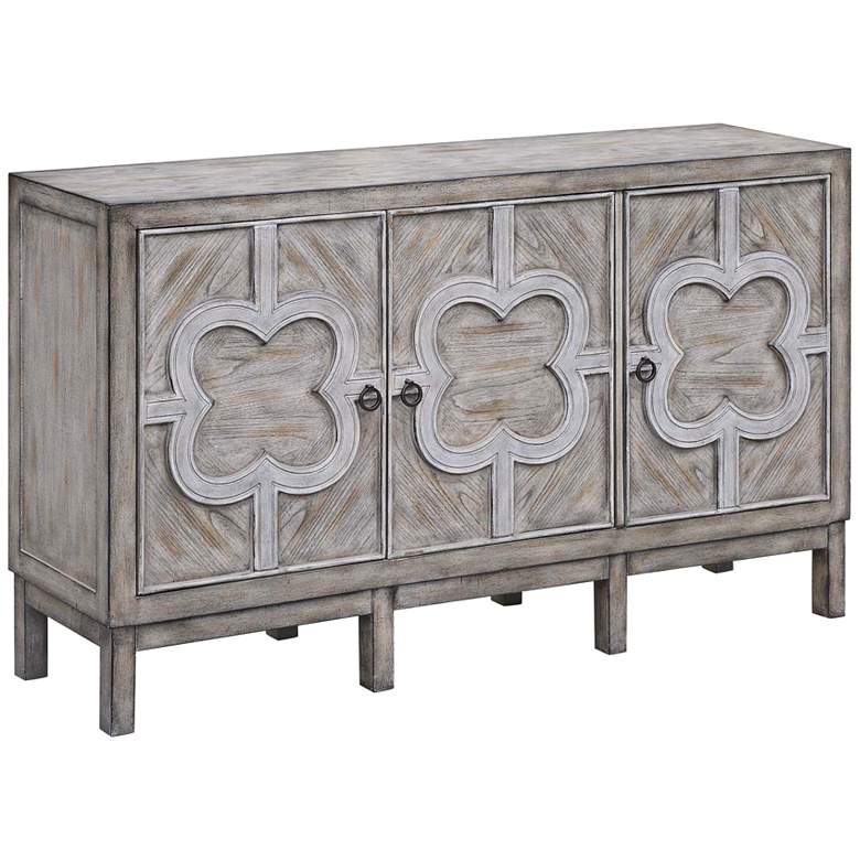 Image 1 Buckingham 60 inch Wide Gray Wash Veneer 3-Door Sideboard