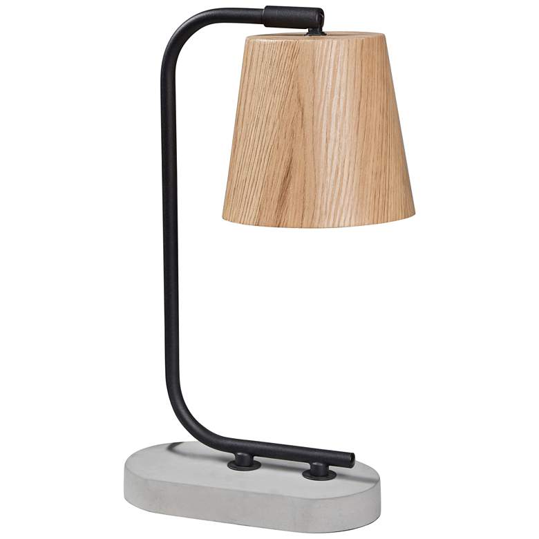 Image 2 Buckland 15 inch High Textured Black Accent Table Lamp