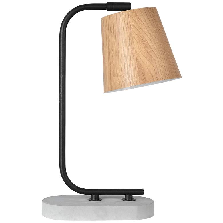 Image 3 Buckland 15 inch High Textured Black Accent Table Lamp more views