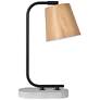 Buckland 15" High Textured Black Accent Table Lamp