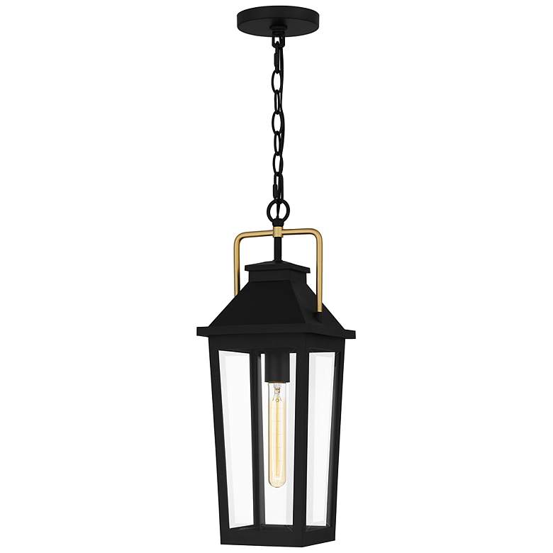 Image 2 Buckley 1-Light Matte Black Outdoor Hanging Lantern