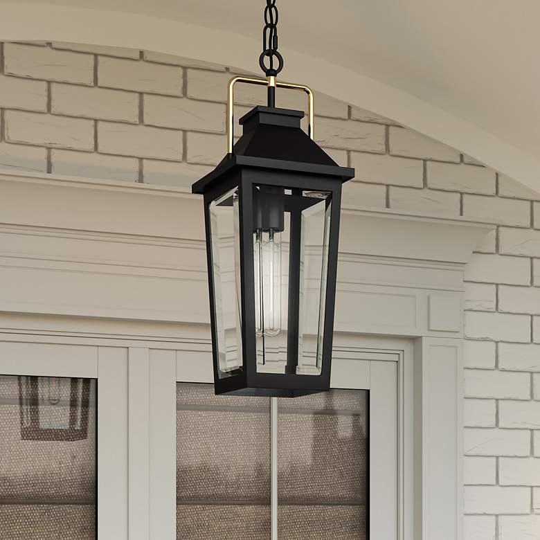 Image 1 Buckley 1-Light Matte Black Outdoor Hanging Lantern