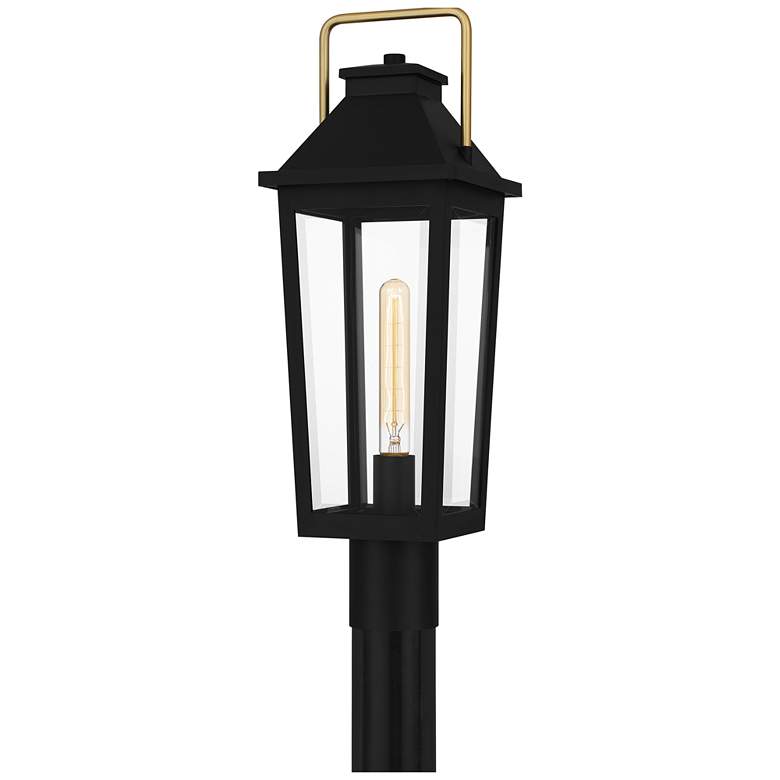 Image 1 Buckley 1-Light Matte Black Outdoor Post Lantern