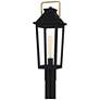 Buckley 1-Light Matte Black Outdoor Post Lantern