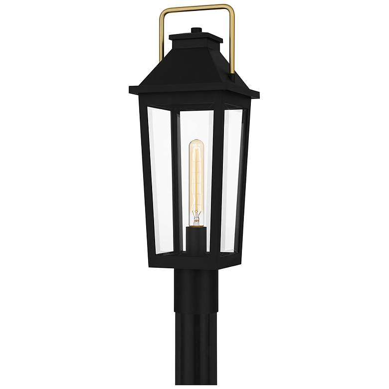 Image 2 Buckley 1-Light Matte Black Outdoor Post Lantern