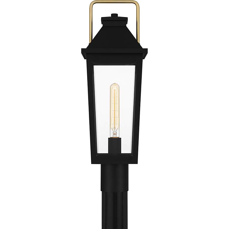 Image 3 Buckley 1-Light Matte Black Outdoor Post Lantern more views