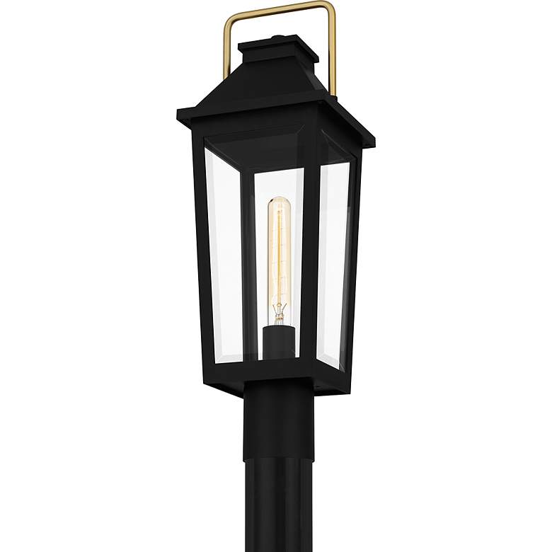 Image 4 Buckley 1-Light Matte Black Outdoor Post Lantern more views