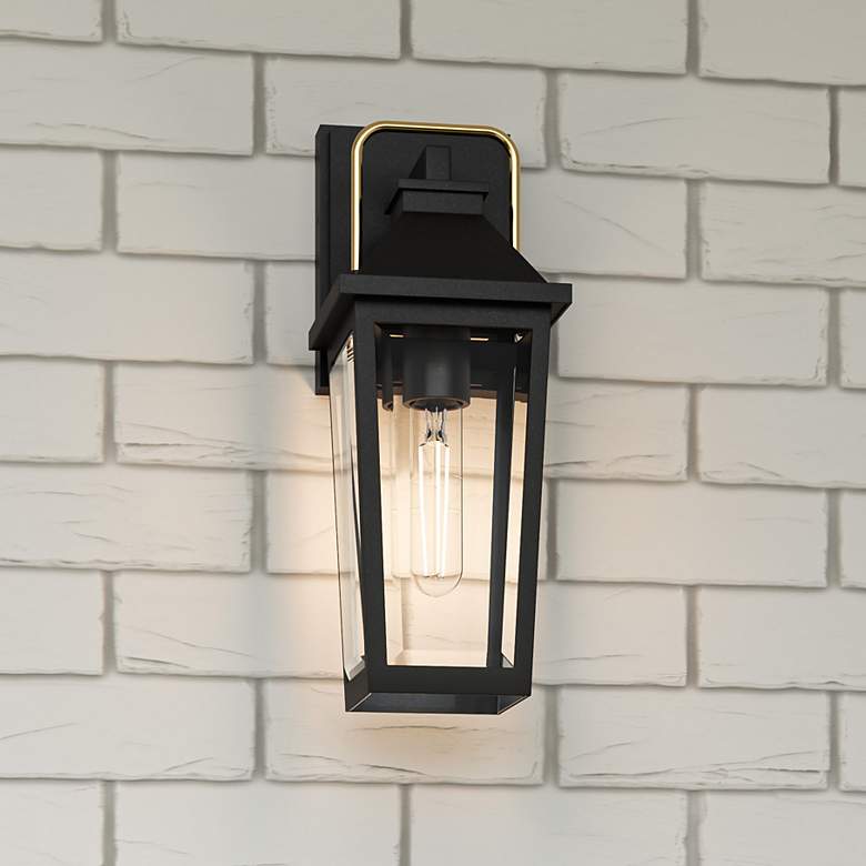 Image 1 Buckley 1-Light Matte Black Outdoor Wall Lantern