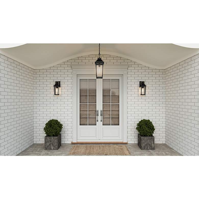 Image 6 Buckley 1-Light Matte Black Outdoor Wall Lantern more views