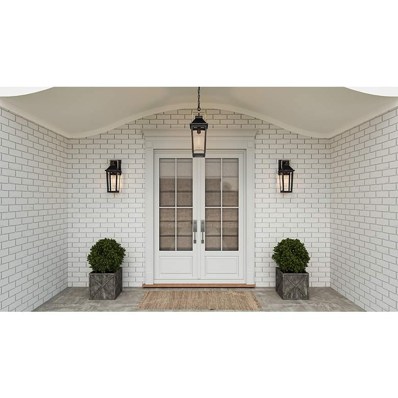 Image 6 Buckley 1-Light Matte Black Outdoor Wall Lantern more views