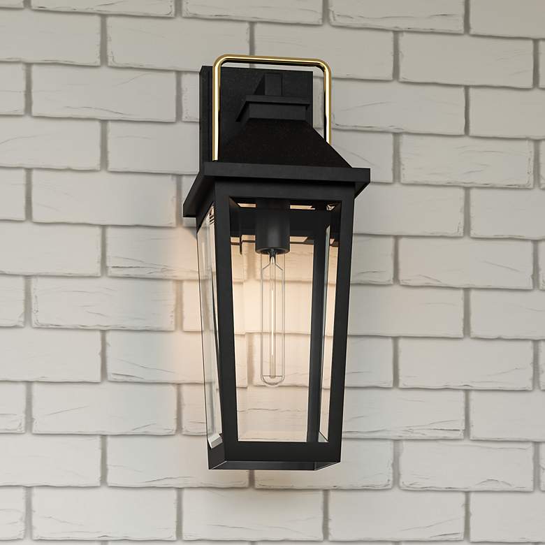 Image 1 Buckley 1-Light Matte Black Outdoor Wall Lantern