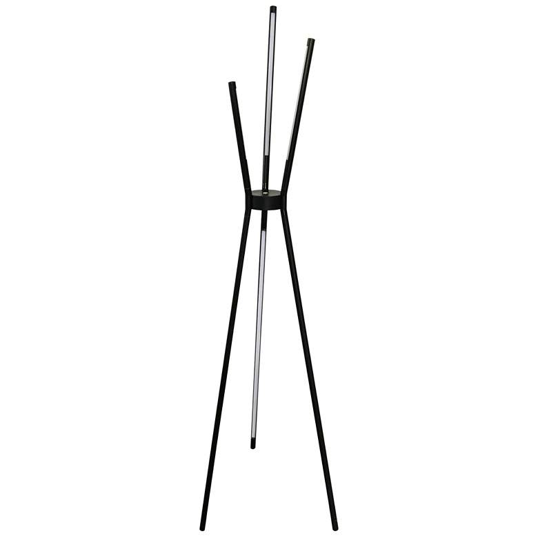 Image 1 Buckley Black Metal LED Tripod Floor Lamp