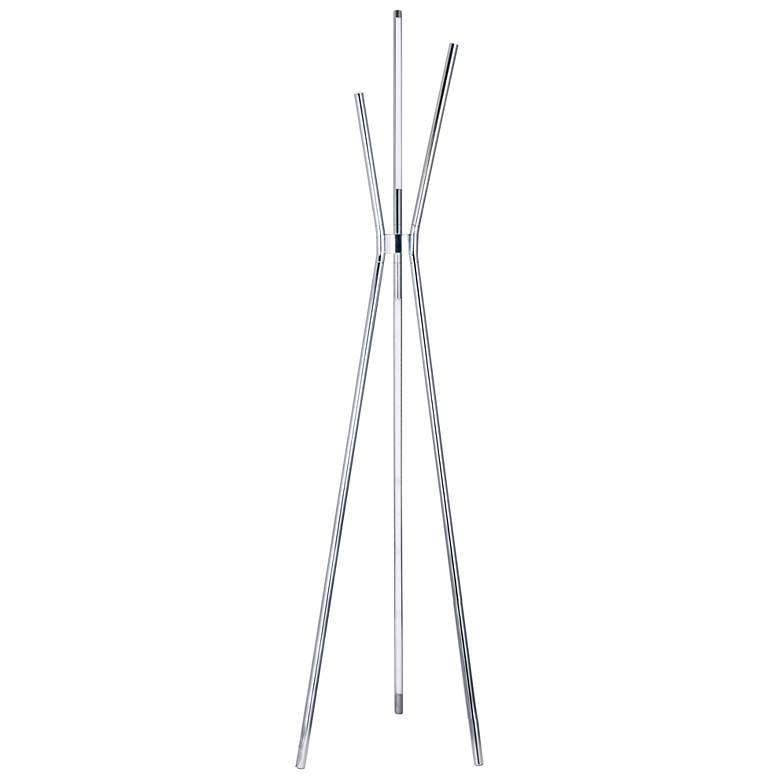 Image 1 Buckley Polished Chrome Metal LED Tripod Floor Lamp