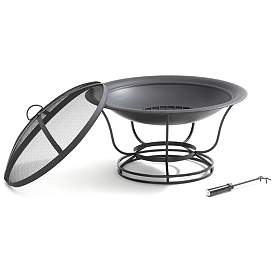 Image1 of Buckner Steel Bowl 29 1/2" Wide Black Outdoor Firepit