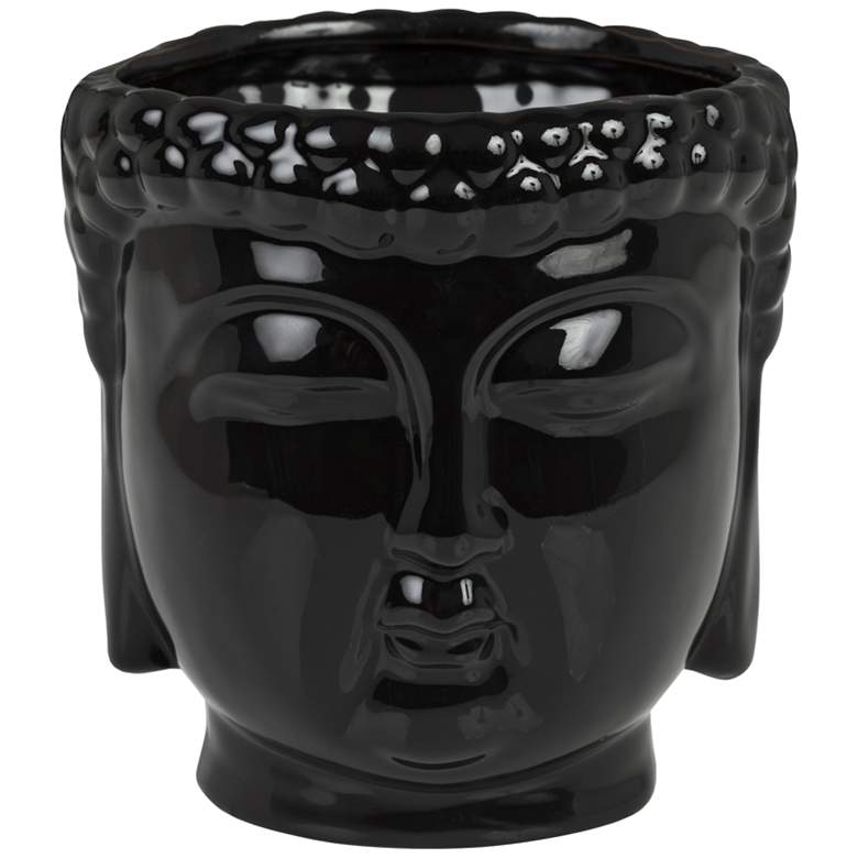Image 1 Buddha Head Glossy Black Aftershave Large Scented Candle