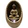 Buddha Sunburst 11"H Tabletop Zen Fountain with LED Light