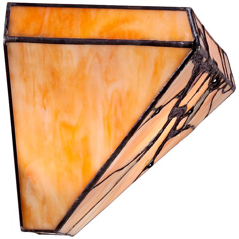 Image 6 Budding Branch 14" Wide Tiffany-Style Glass Wall Sconce Set of 2 more views