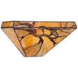 Budding Branch 14&quot; Wide Tiffany-Style Glass Wall Sconce