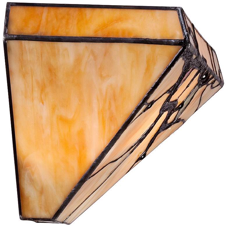 Image 6 Budding Branch 14" Wide Tiffany-Style Glass Wall Sconce more views