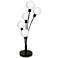 Budding Branch Black 5-Light Table Lamp with White Shade