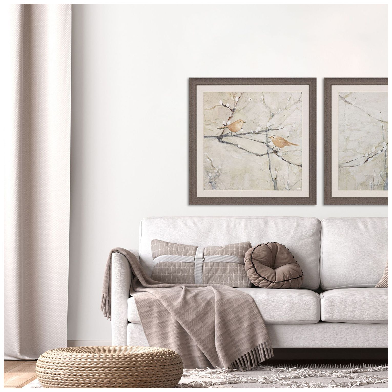 Image 4 Budding Willow I 30"W x 30"H Framed Art more views