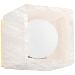 Budnick 4 1/2&quot; High Alabaster Shell LED Wall Sconce