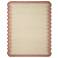 Loloi Buena Onda BUE-01 Ivory and Rose Scallop Trim Area Rug