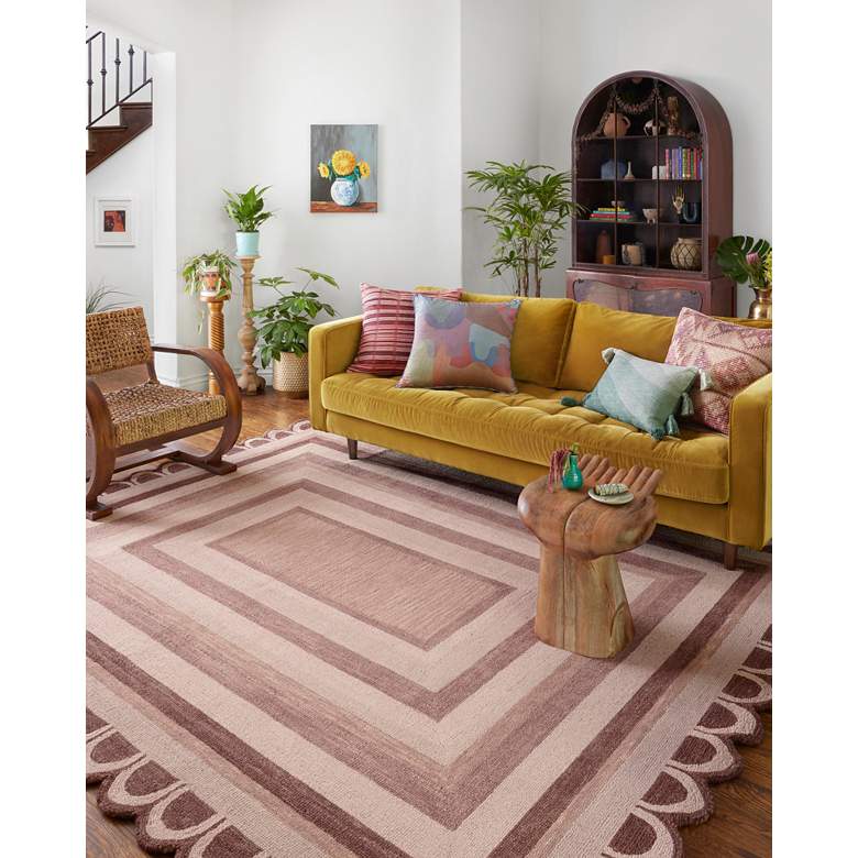 Image 1 Buena Onda BUE-02 5'x7'6" Clay Blush Rectangular Area Rug