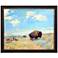 Buffalo 46" Wide Rectangular Giclee Framed Wall Art